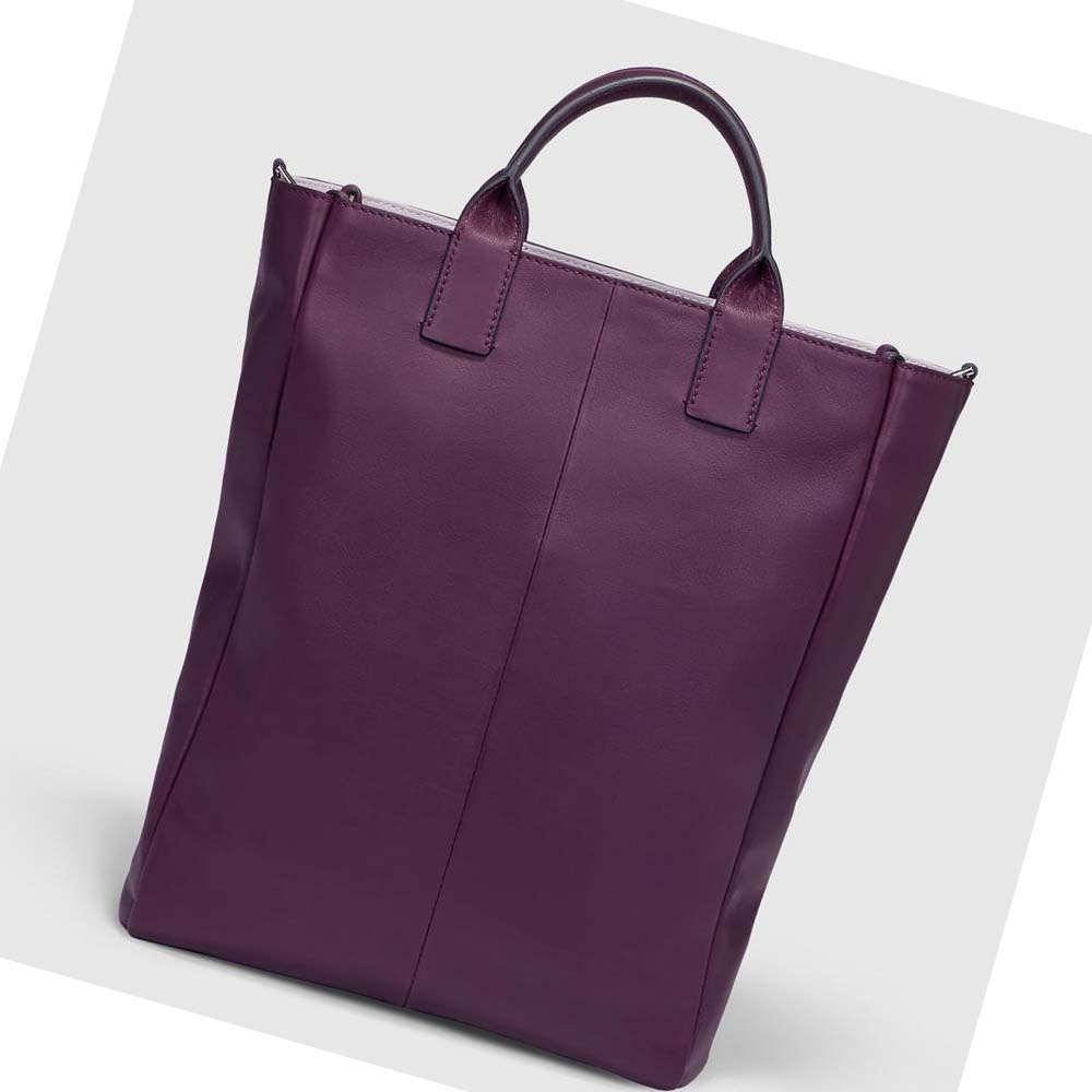 Men's Ecco Pillow Handbag Purple | Canada 742NWY